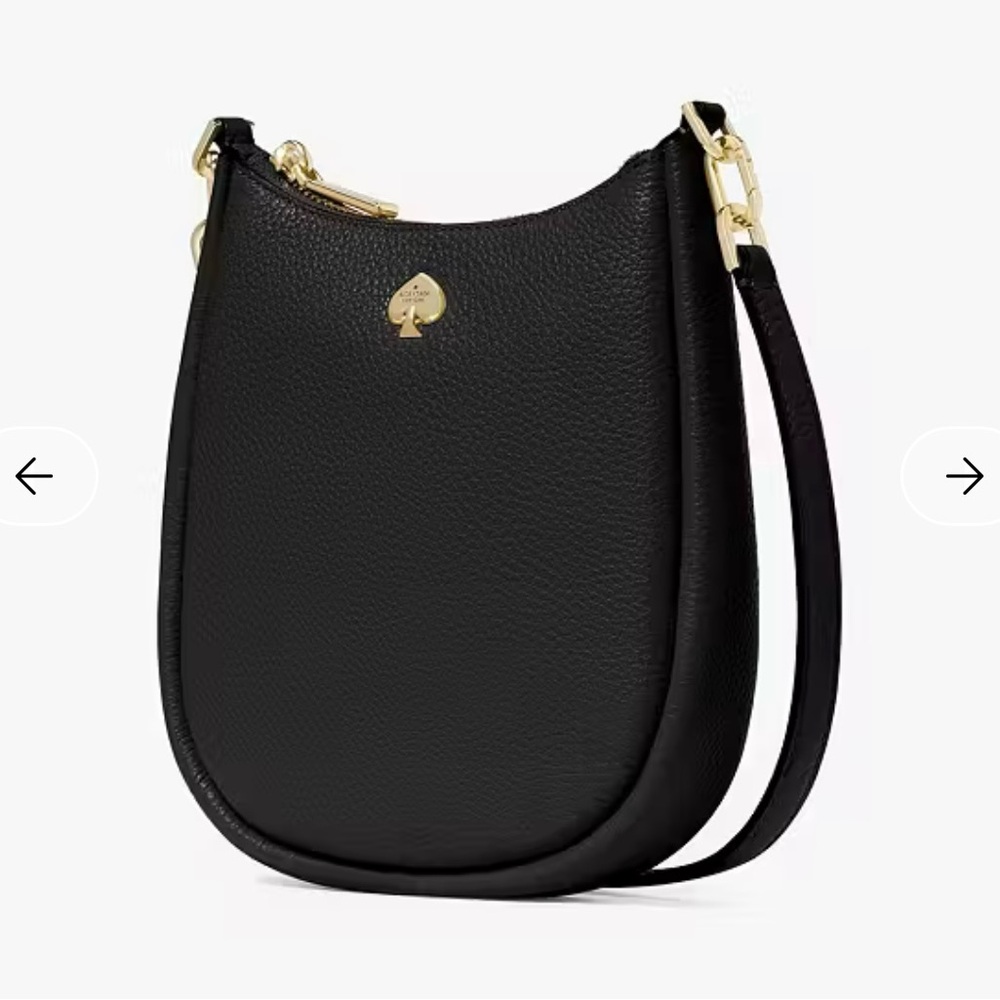 Kate Spade Black Pebbled Leather Crossbody Bag